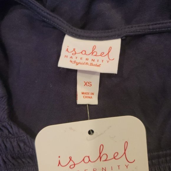 Isabel Maternity by Ingrid &Isabel Women's Navy Blue Knee Length Maternity Dress - Picture 7 of 8